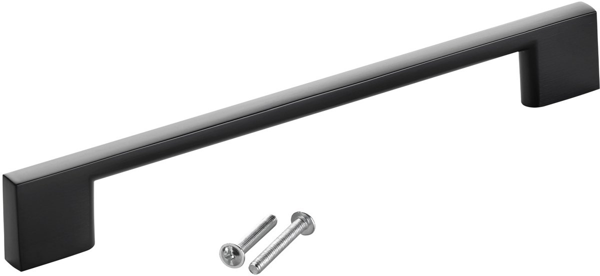 SOTECH meubelgreep BLACKLINE XII BA 160 mm zwart mat aluminium (lengte 192 mm, breedte 9 mm, hoogte 28 mm) keukengreep dressoirgreep