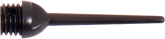 Darttips softtip keypoint 1/4 BSF zwart (1000st.)
