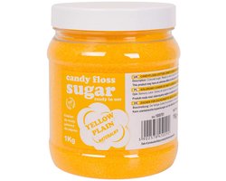 GSG24 - Suikerspin Suiker - Geel - Natuurlijke Smaak - 1kg