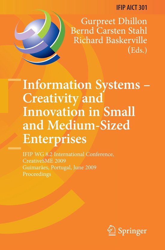 Information Systems -- Creativity and Innovation in Small an ... - cover