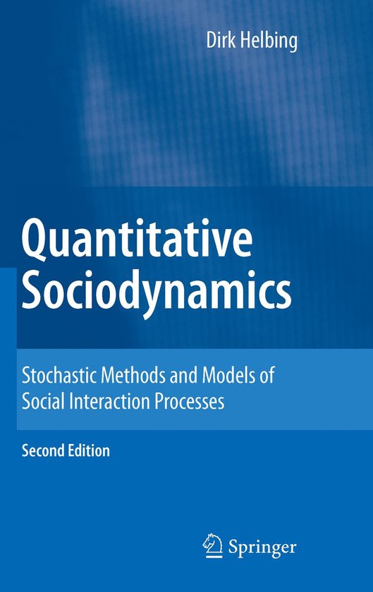 Quantitative Sociodynamics - cover