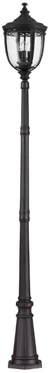 Feiss LED Tuin Pilaar English Bridle | 3X E14 Max 60W | IP44 (Outdoor) | Black