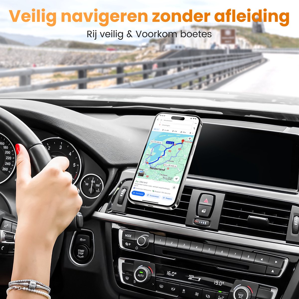 Telefoonhouder Auto Magnetisch - Dashboard - Extreem Sterke Magneet - 360º Draai & Kantelbaar - GSM Houder - Telefoonhouders Auto - Auto Accessoires - Zwart — cadeau in Cadeau-ideeën - foto 3