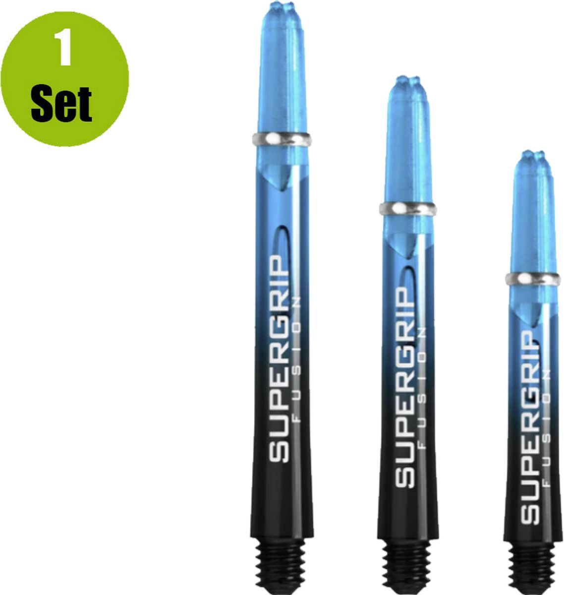 Harrows Supergrip Fusion Light Blue - Dart Shafts Short