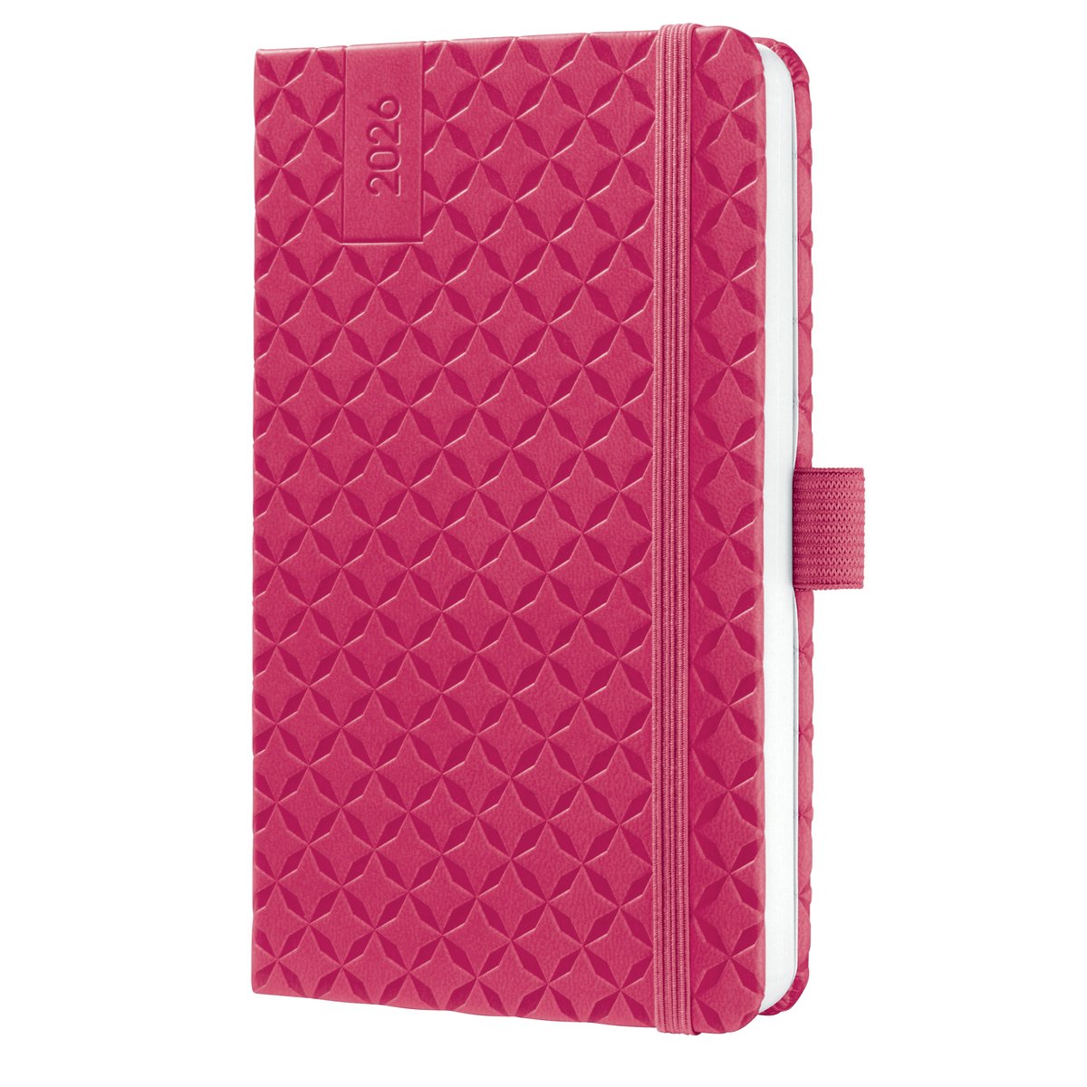 Sigel weekagenda Flair 2026 - formaat A6 - Fuchsia Pink - hardcover - SI-J6104