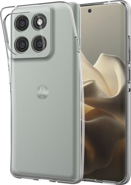 Étui Cazy avec cordon pour Motorola Edge 60 Pro - Étui flexible - Transparent