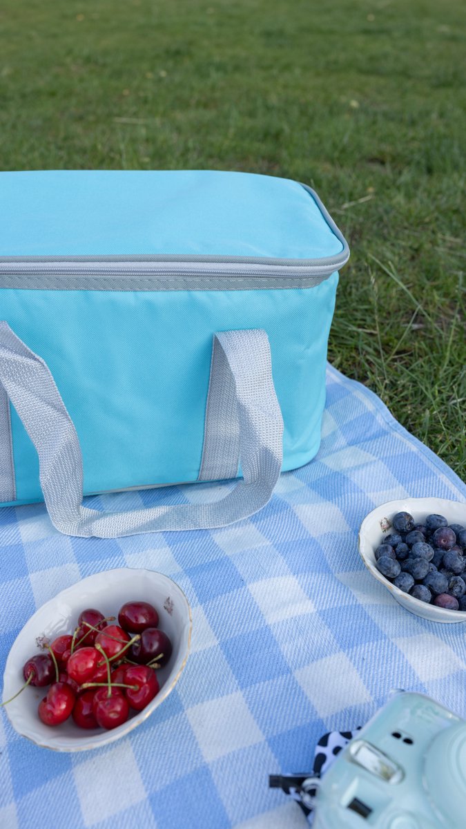 Geïsoleerde Koeltas| Lunchtas| Thermotas| 20 Liter| Picknicktas| Koeltas voor op reis met draagband| Turkoois van Merkloos — afbeelding 3