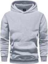 HOODED SWEATER 100% GEKAMD FLEECE 320 G/M² GRIJS