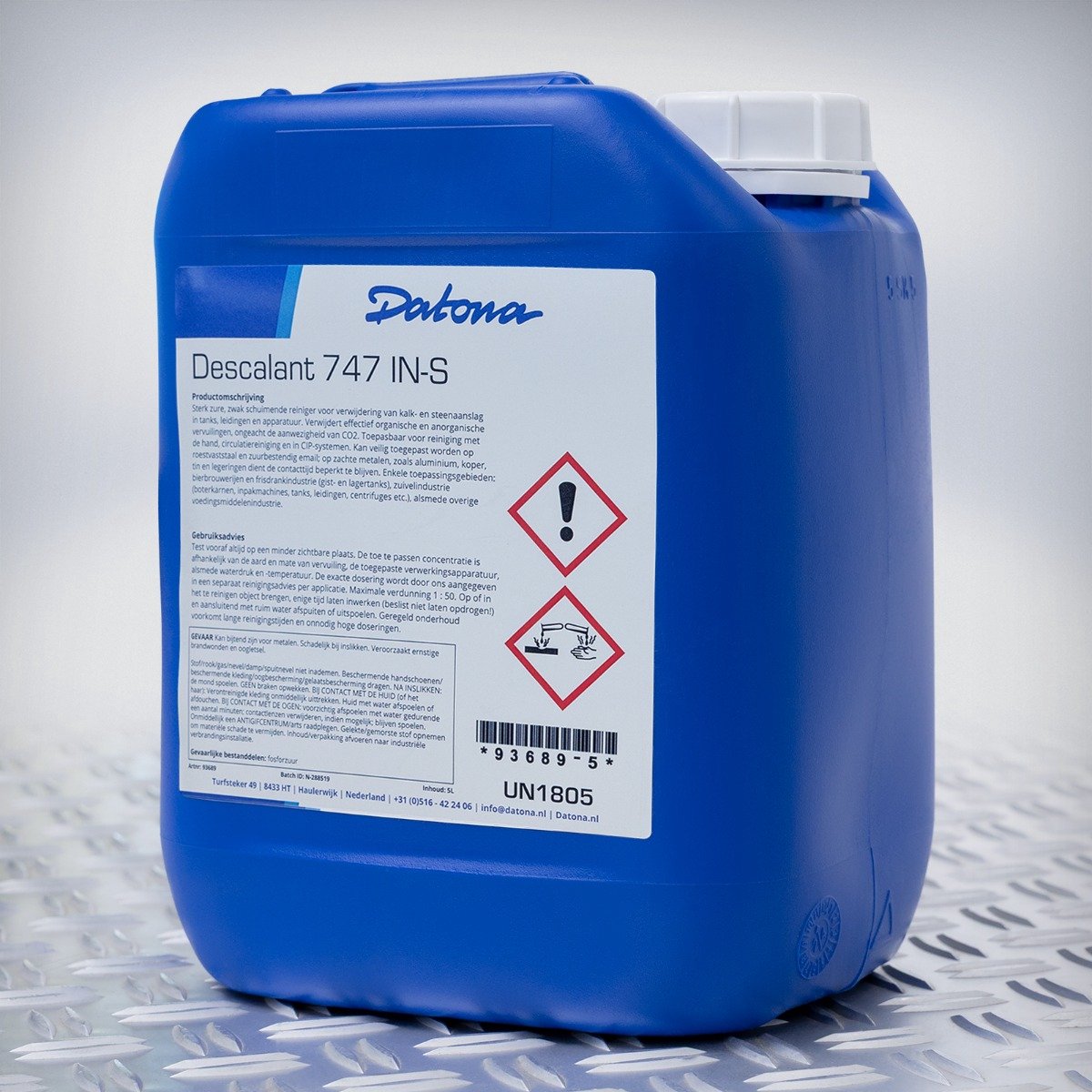 Datona® Descalant 747 - Ultrasoon Reinigingsmiddel - Voor Metaal, Aluminium, Koper & RVS - 5 Liter - Veilig Voor Zure Materialen