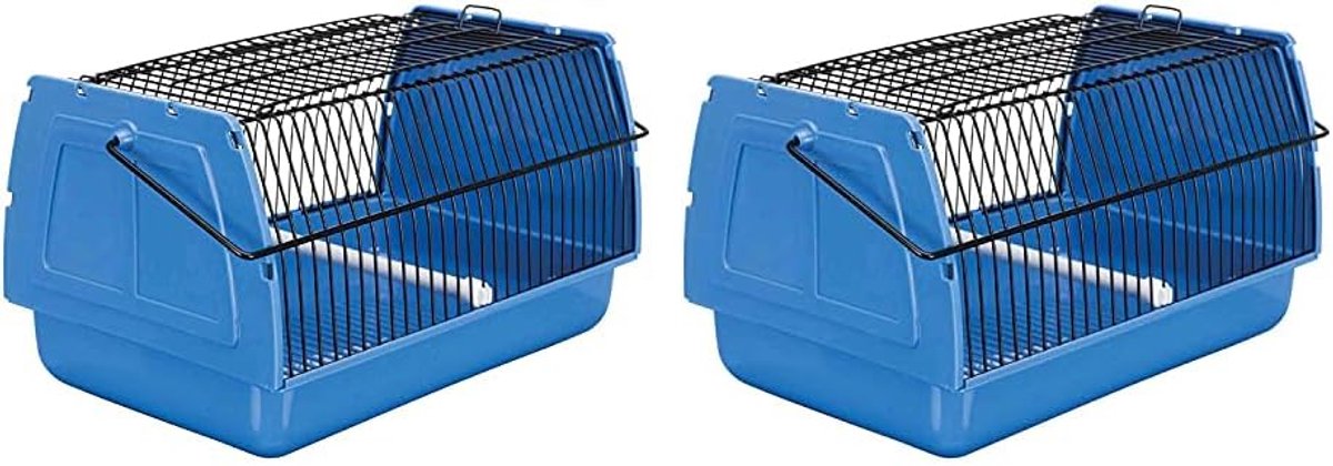 Ibenzoa® Transportbox Set voor Kleine Vogels en Dieren - Handige Draagoplossing voor Huisdieren, 30x18x20 cm, 2 Stuks