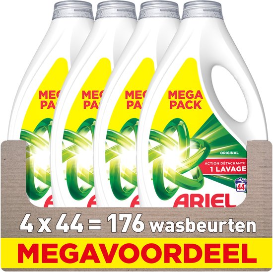 Ariel Vloeibaar Wasmiddel Original - 4 x 44 Wasbeurten