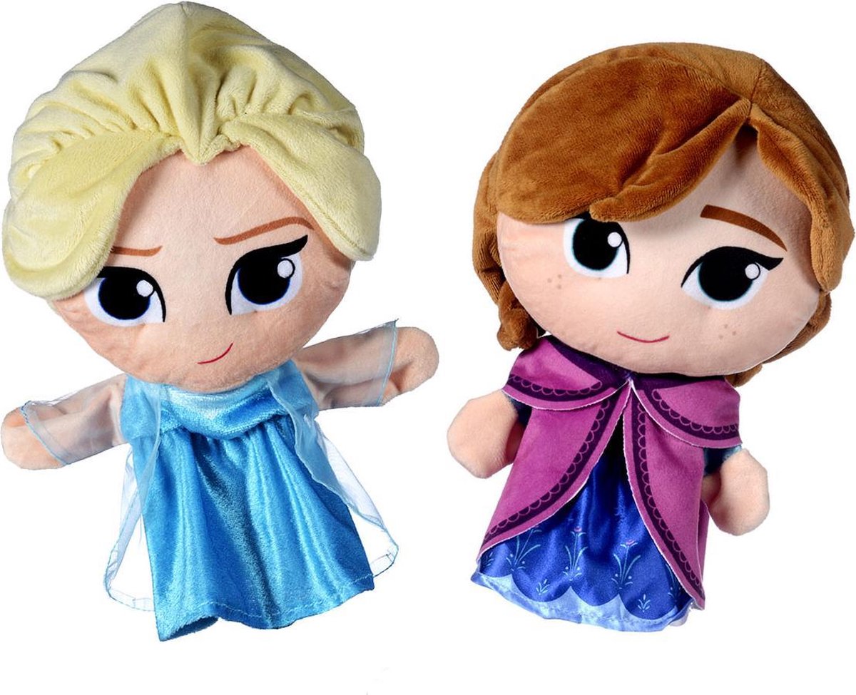 kijken kanaal Gooey Disney Frozen pluche handpoppen Anna en Elsa | bol.com