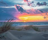 Foto op Canvas, Colourful sunset (100x80cm)