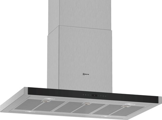Neff IBMP965N 867,1 m³/uur Eiland Zwart, Roestvrijstaal A+