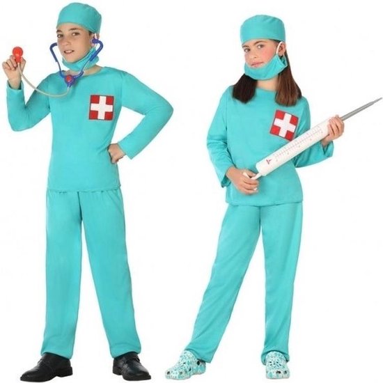 Chirurg/dokter verkleedset / carnaval kostuum voor jongens en meisjes - carnavalskleding - voordelig geprijsd jaar)