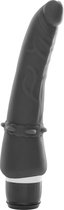Seven Creations - Vibrator - Klassieke Siliconen Vibrator - Zwart - 21cm Lengte en 4,8cm Diameter