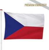 Tsjechische Vlag Tsjechië 100x150cm - Kwaliteitsvlag - Geschikt voor buiten