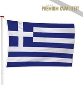 Griekse Vlag Griekenland 100x150cm - Kwaliteitsvlag - Geschikt voor buiten