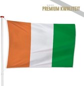 Ivoriaanse Vlag Ivoorkust 150x225cm - Kwaliteitsvlag - Geschikt voor buiten