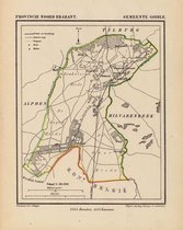 Historische kaart, plattegrond van gemeente Goirle in Noord Brabant uit 1867 door Kuyper van Kaartcadeau.com
