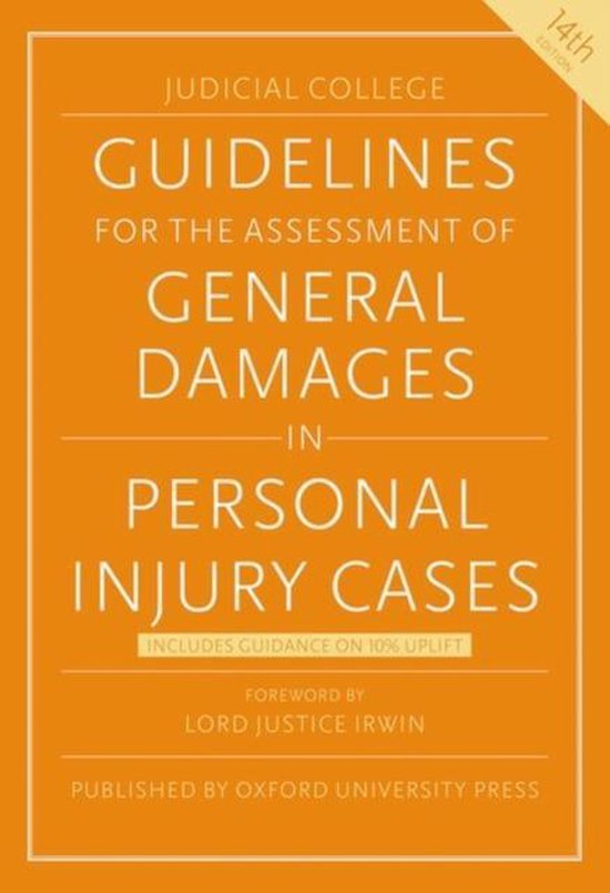 Guidelines for the Assessment of General Damages in Personal ... - cover