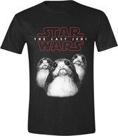 Star Wars - The Last Jedi Porgs Mannen T-Shirt - Zwart - XL