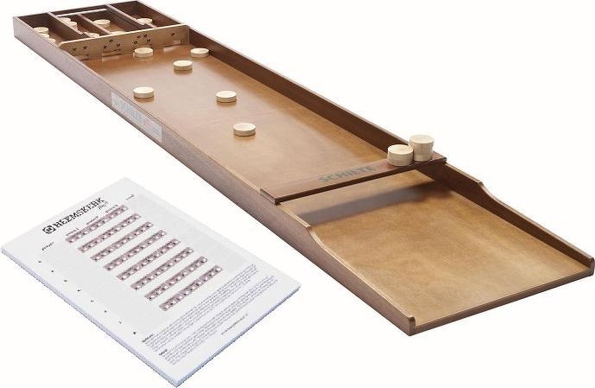 Schilte Sjoelbak S240 - Wedstrijdsjoelbak met scoreformulier - 2000x400x65mm