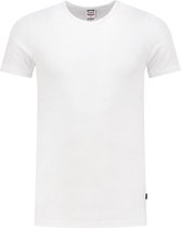 Tricorp 101012 T-Shirt Elastaan Fitted V Hals - Wit - 5XL