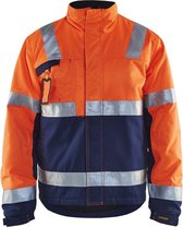 Blåkläder 4862-1811 Winterjas High Vis Oranje/Marineblauw maat M