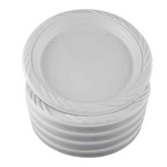 Witte plastic borden 300stk. | bol.com
