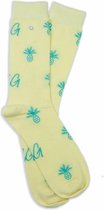 Alfredo Gonzales Pinapple Logo Sock Yellow/Green, Maat S (38/41)