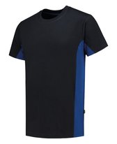 Tricorp 102004 T-Shirt Bicolor Marineblauw/Korenblauw maat S
