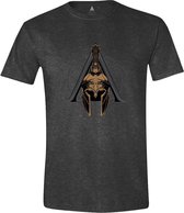 Assassin's Creed Odyssey - Helmet Logo Mannen T-Shirt - Grijs - L