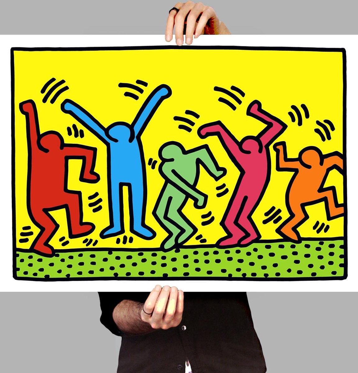 Poster Pop Art Keith Haring Happy People