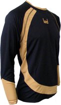 KWD Shirt Nuevo lange mouw - Zwart/goud - Maat 116/128 - Mini