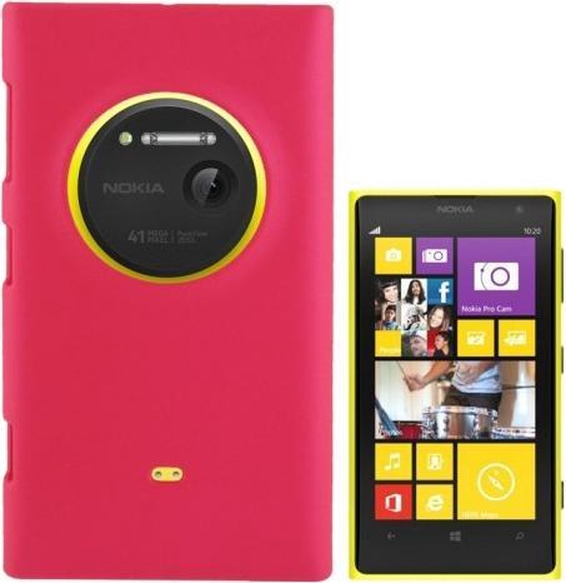 Nokia Lumia 1020 - hoes cover PC roze | bol.com