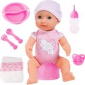 Bayer Design 94071AA Pasgeboren pop Piccolina New Born Baby met accessoires