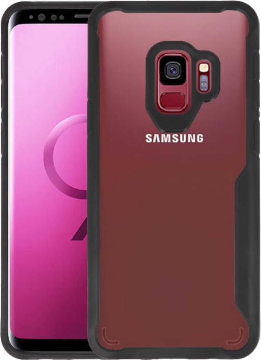Zwart Focus Transparant Hard Cases voor Samsung Galaxy S9