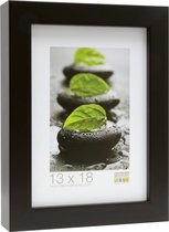 Deknudt Frames fotolijst S43DL2 - zwart -diepte-effect - foto 10x15 cm