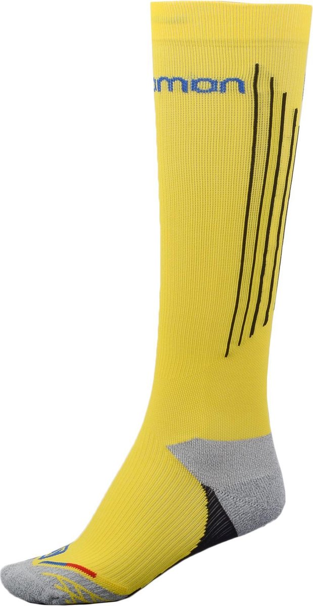 Salomon Compression Ski Sokken Wintersportsokken – Unisex Geel