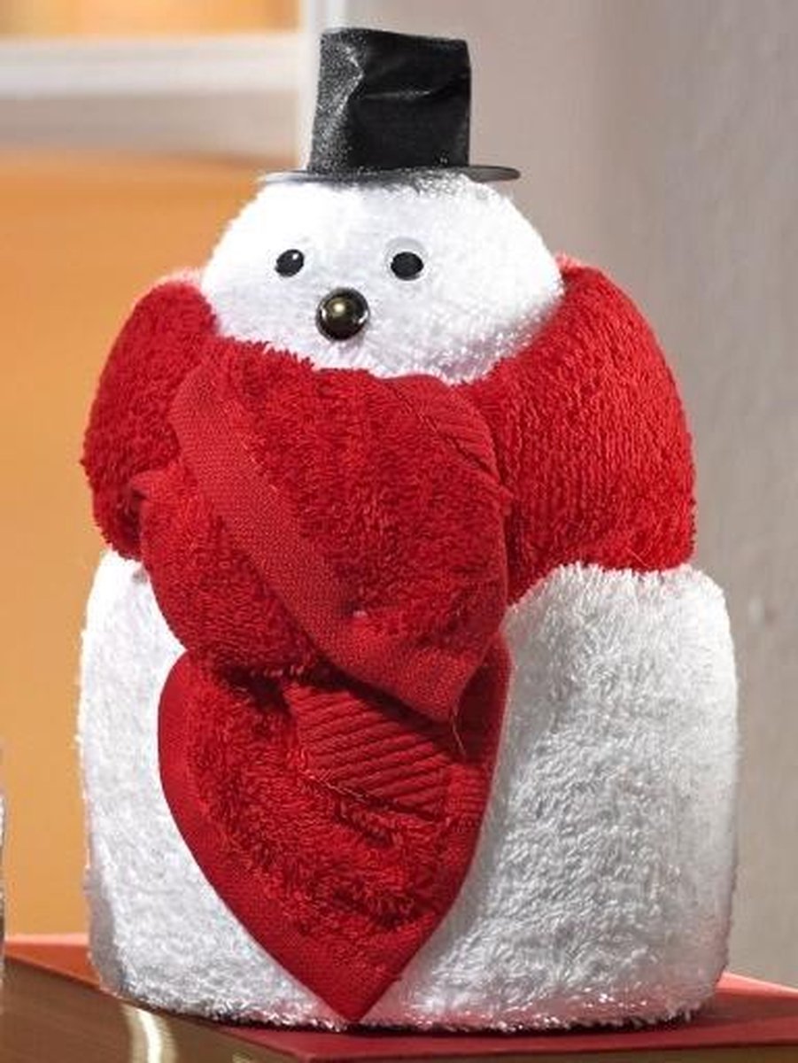 Towel dolls Sneeuwman
