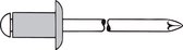 Gesipa 1454022 Standaard blindklinknagel - Platbolkop - Open - AL/ST - 3,0 x 14mm (500st)