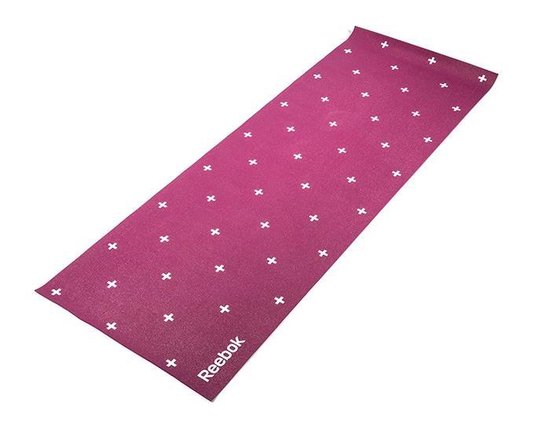 Yoga mat Crosses dubbelzijdig Reebok 4mm paars van Reebok — afbeelding 2