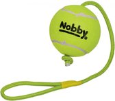 Nobby Tennisbal met touw - Geel - Ø 12,7 cm