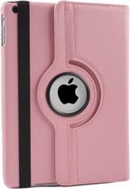 iPad Hoes 360° Draaibaar Leer Roze. Voor de iPad Air.