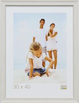 Deknudt Frames fotolijst S45WF1 - witte schilderstechniek - 18x24 cm