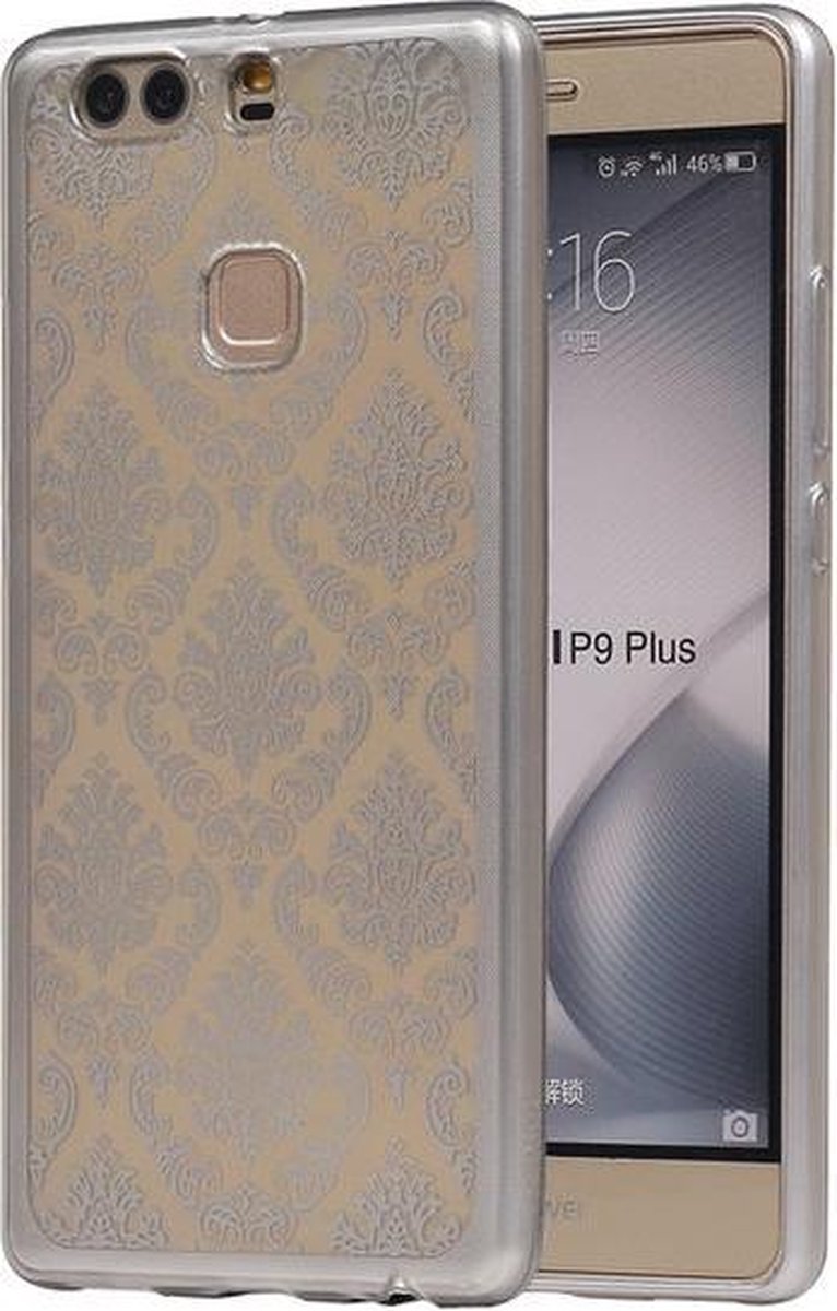 Zilver Brocant TPU back case cover hoesje voor Huawei P9 Plus