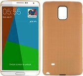 Samsung Galaxy Note 4 - hoes cover case - TPU - Mesh - goud