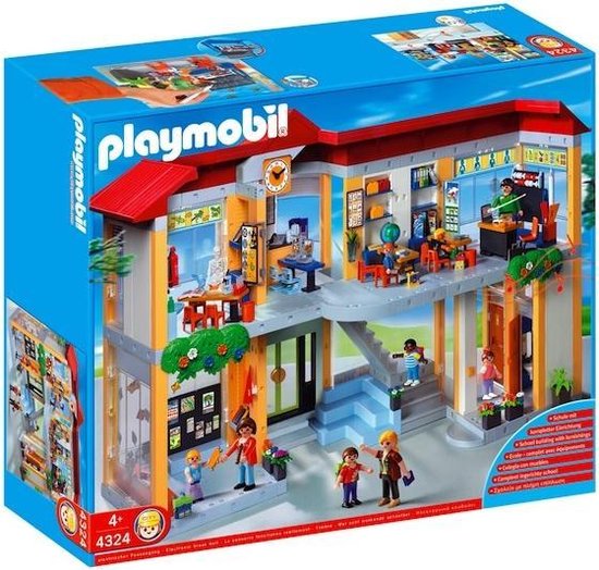 voordeel Golven kubiek Playmobil Compleet Ingerichte School - 4324 | bol.com