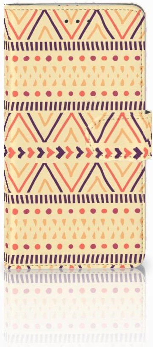 Samsung Galaxy J7 2016 Telefoon Hoesje Aztec Yellow